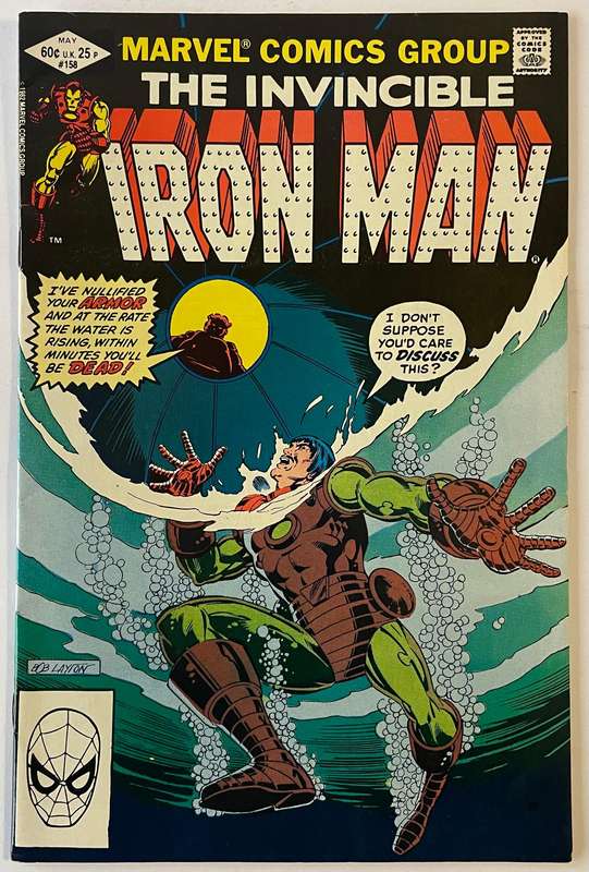 Marvel comics The Invincible Iorn-man book #158 from May of 1982