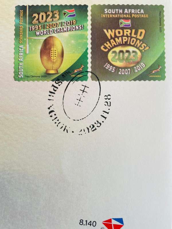 Rare 2023 springbok first day cover 8.140 only 500 issued