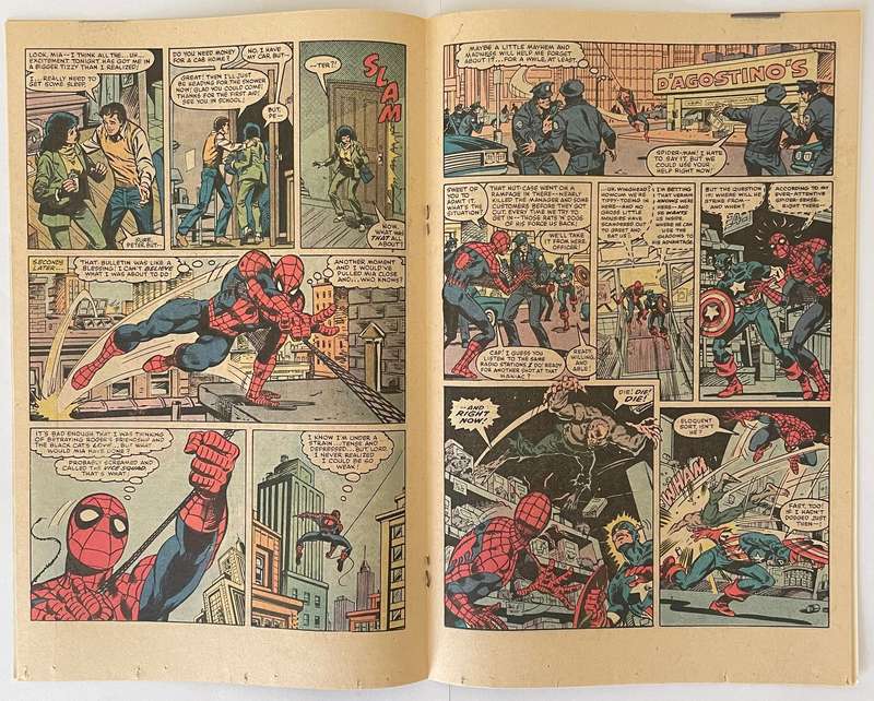 Marvel Comics Team-up Spider-man and captain America book#128 April 1983