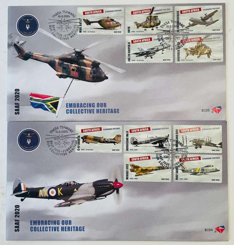 Set of embracing our collective heritage mint stamps with the 2 issued first day covers