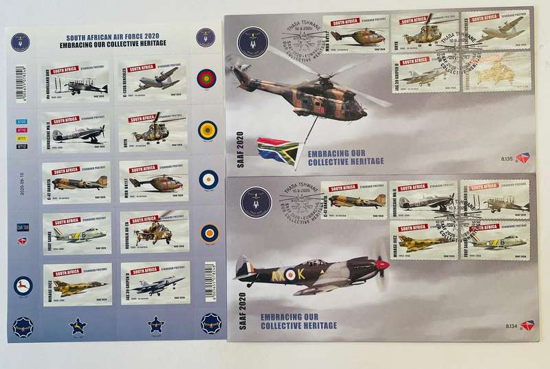 Set of embracing our collective heritage mint stamps with the 2 issued first day covers