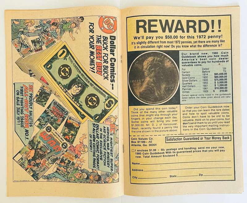 DC Comics All out war the 1st fighting issue book#1 from October 1979
