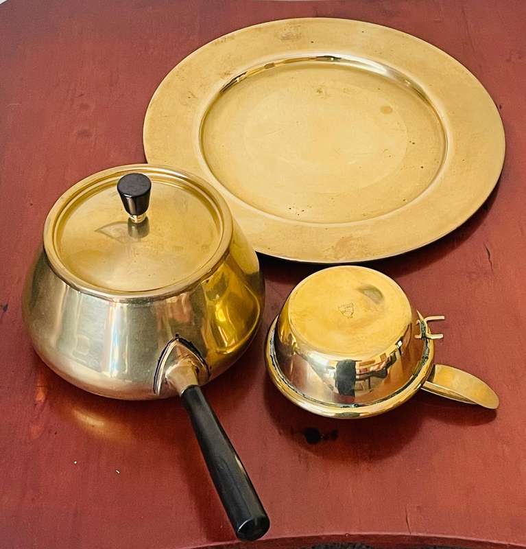 Vintage Spring Swiss made Fondue set