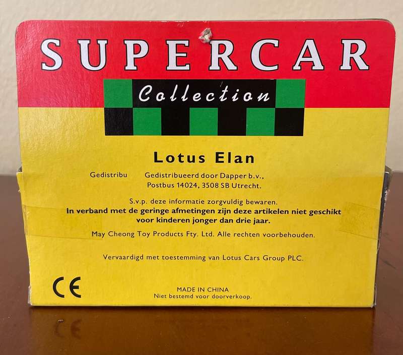Lotus Elan Maisto die cast model from the Supercar collection 1:36 scale