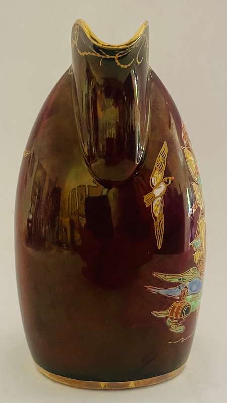 Crown Devon hand painted luster wear Fieldings jug signed D.Cole 5259