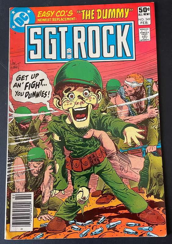 DC comic SGT ROCk featuring the dummy