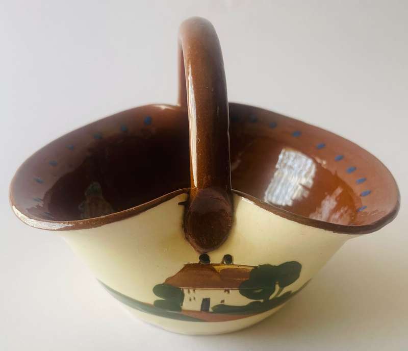 Darthmouth pottery from Devon - "Waste not Want not" serving dish.