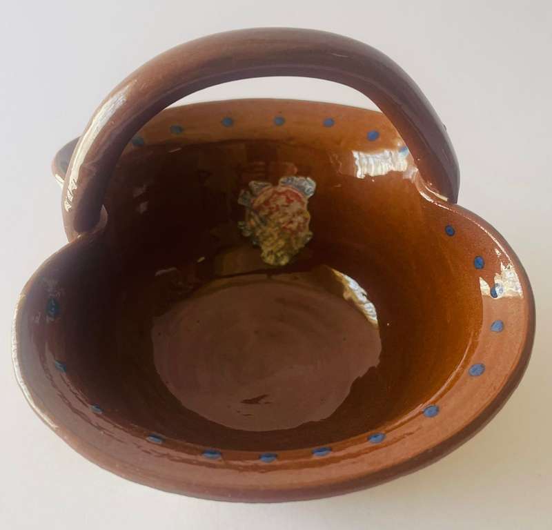 Darthmouth pottery from Devon - "Waste not Want not" serving dish.