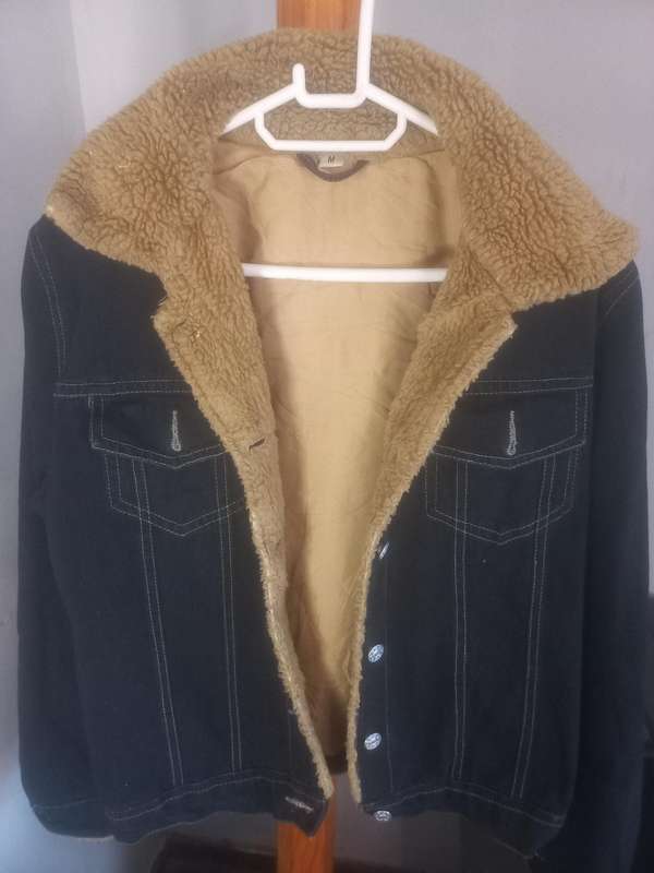 Navy blue denim jacket