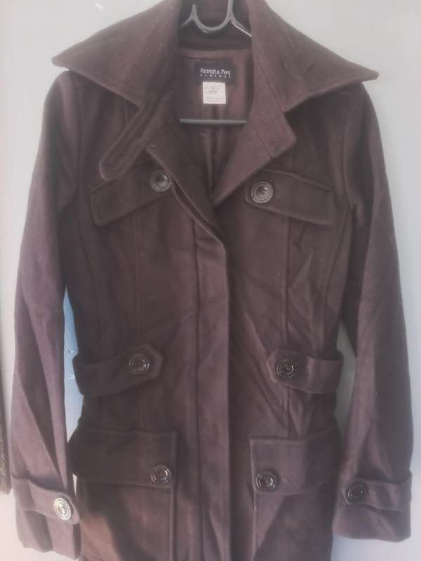 Ladies dark chocolate imported coat