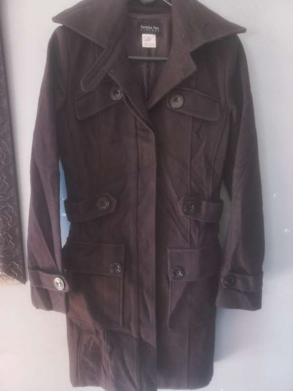 Ladies dark chocolate imported coat