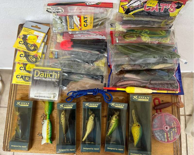 Bass Fishing box with tackle