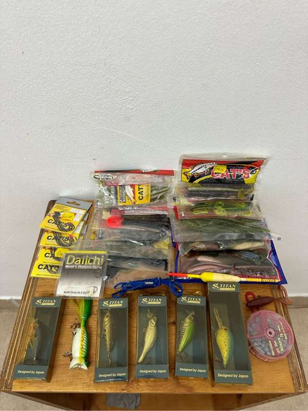 Bass Fishing box with tackle