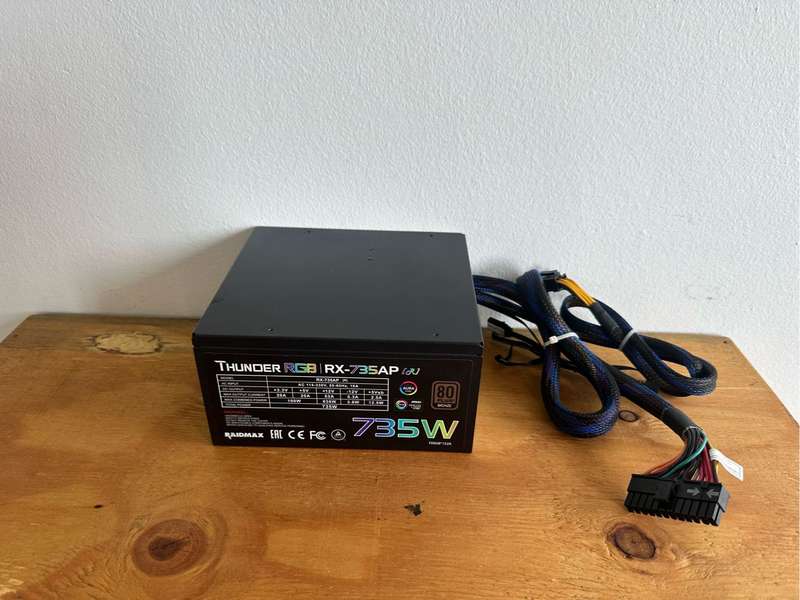 Raidmax Thunder RGB 735W Bronze Modular PSU Powersupply