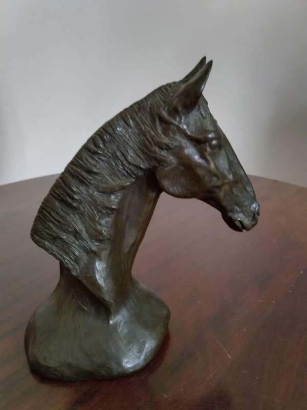 Bronze Horse's Head by Douglas Gray