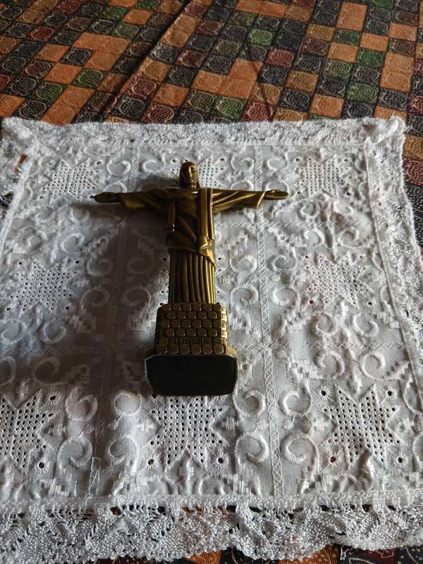 CHRIST THE REDEEMER METAL STATUE