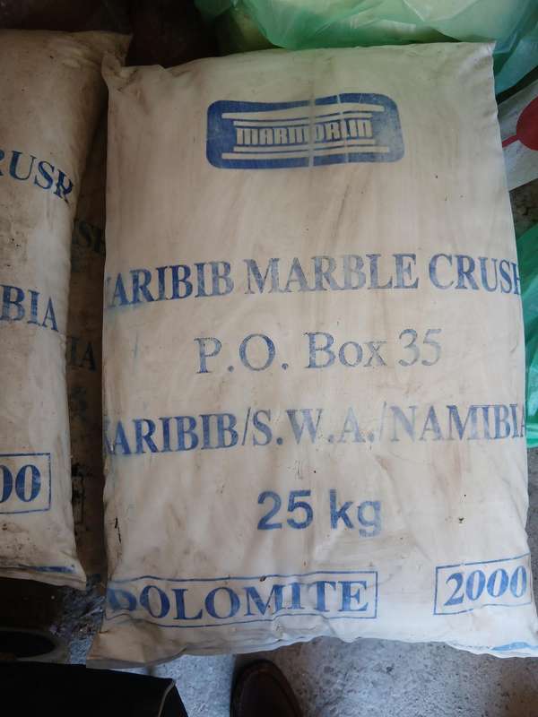 WHITE MARBLE DUST FROM NAMIBIA