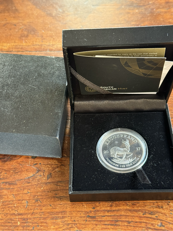 2017 Proof Silver Krugerrand - 50th Anniversary Privy Mark with COA