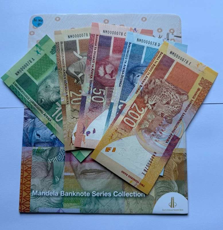 SAME SERIAL NUMBER SA BANK NOTES - PREFIX "NM" Very Low Number notes, SET No #78