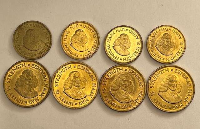 1961-1964 RSA 1 & 1/2 cents (1st Decimal series) - FULL SET