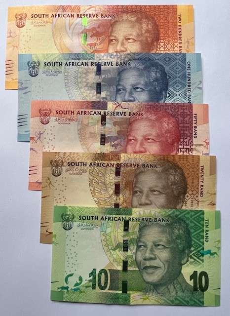 SAME SERIAL NUMBER SA BANK NOTES - PREFIX "AA" Low Same Number notes, SET No #994