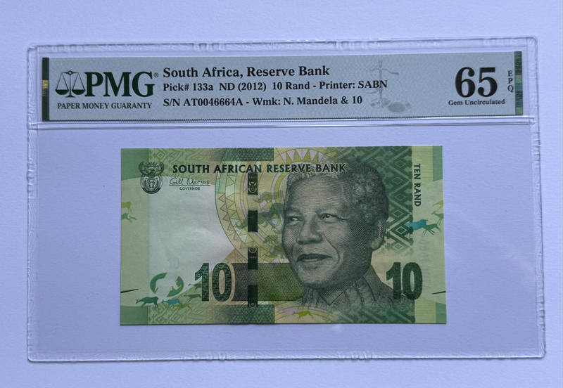 SA Bank Notes 2023 - Full set with Same Serial number 46664 (Mandela's Robben Island prison number)