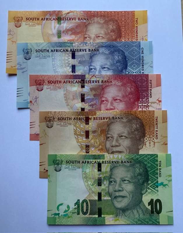 SAME SERIAL NUMBER SA BANK NOTES - PREFIX "NM" Very Low Number notes, SET No #78