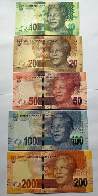 SAME SERIAL NUMBER SA BANK NOTES - PREFIX "AA" Low Same Number notes, SET No #994