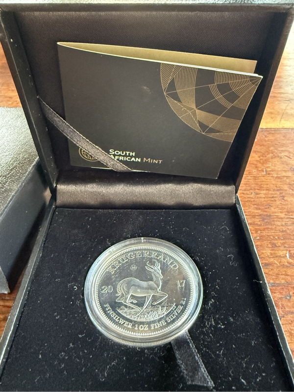 2017 Proof Silver Krugerrand - 50th Anniversary Privy Mark with COA