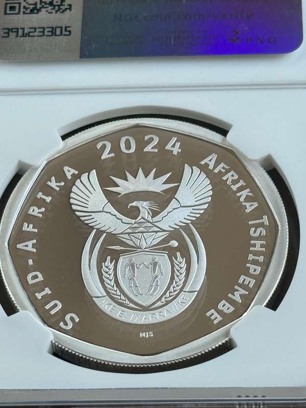 2024 Proof Silver (.999) 1oz South Africa 10 cent - the Cape Honey Bee