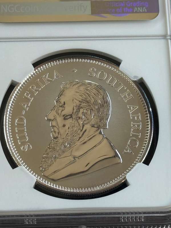 2017 Uncirculated Silver Krugerrand. First year of issue. TOP POP at NGC graded MS70.