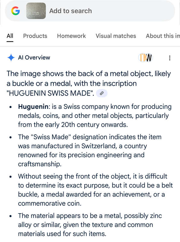 Commemorative medal Swiss made