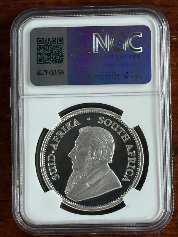 2023 Cape Town Coin Fair Privy (Table Mountain) Proof Silver Krugerrand. Limited Mintage of 1000