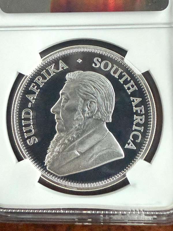 2023 Cape Town Coin Fair Privy (Table Mountain) Proof Silver Krugerrand. Limited Mintage of 1000