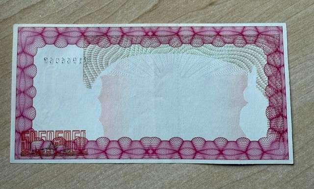 Zimbabwe $10,000 Bearer Cheque - Issued 15 September 2003 - Acting Governor