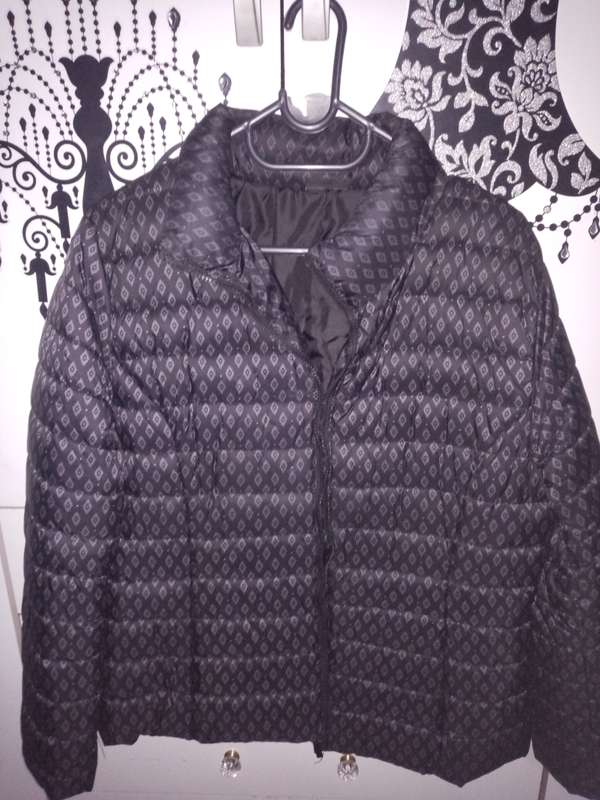 Jean Pascale grey printed bomber jacket size L