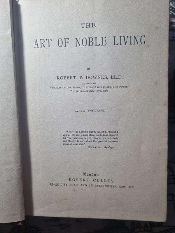 The Art of Noble Living - Downes
