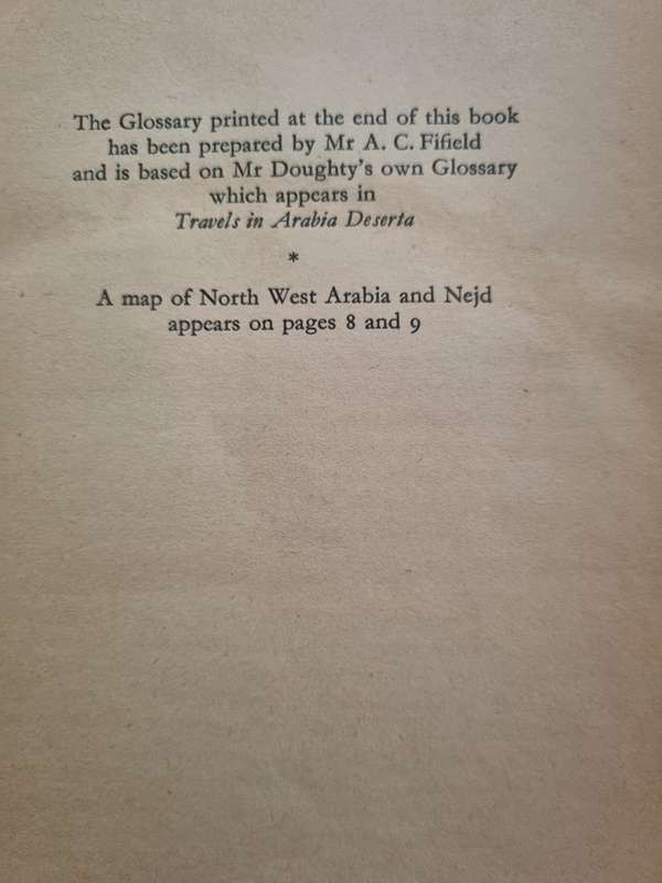 Passages from Arabia Deserta - Doughty