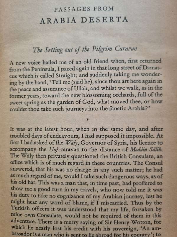 Passages from Arabia Deserta - Doughty