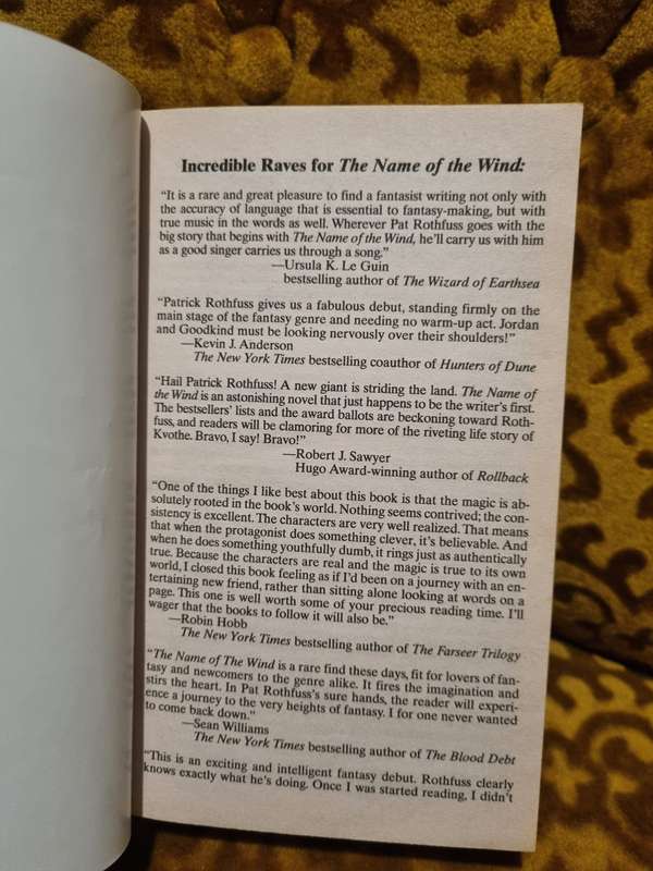 The Name of the Wind - Patrick Rothfuss [Kingkiller Chronicle]