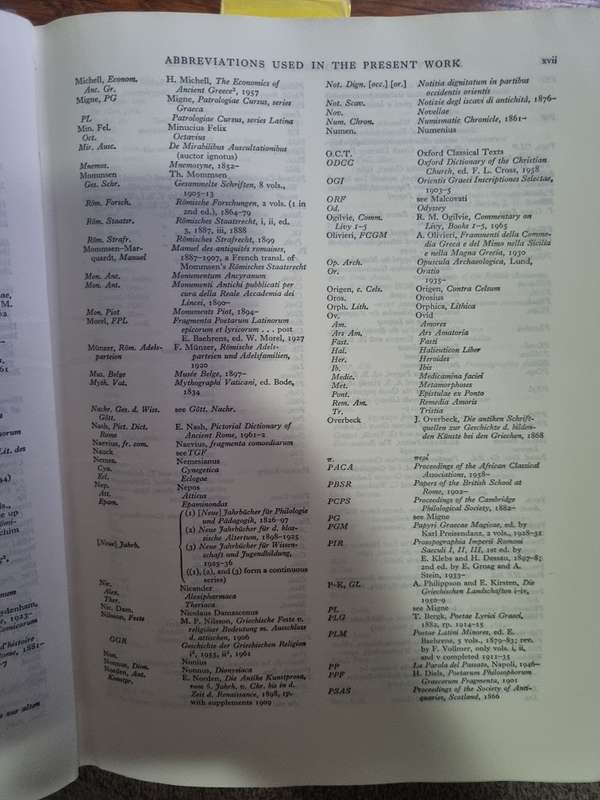 The Oxford Classical Dictionary
