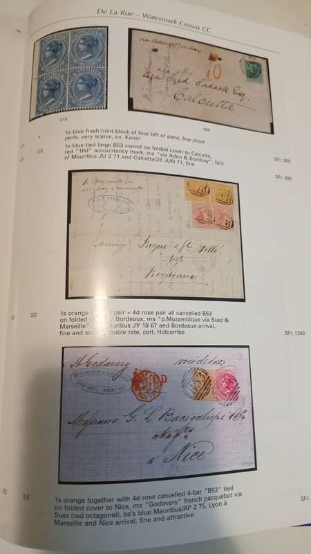 REDUCED!!Mauritius Stamp Sales Catalogue from Zurich