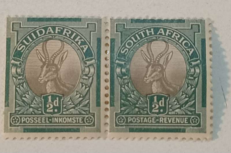 Union of SA 1926 1/2 d Grey and Green London Pictorials