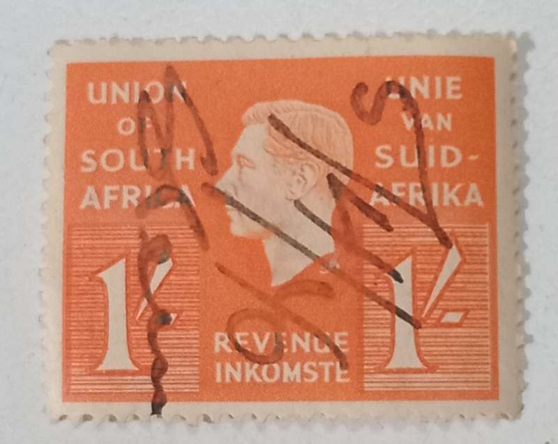 UNION OF SA REVENUE STAMP 1/-