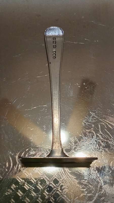 Antique Hallmarked KB ltd Sterling Silver Baby food Pusher