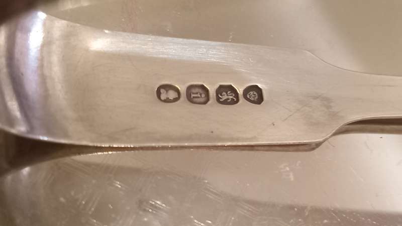 Hallmarked W.J Sterling Silver(45g)Sugar Tongs