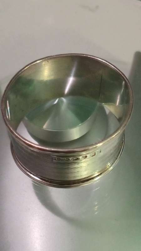 Hallmarked Silver(19g) Napkin holder