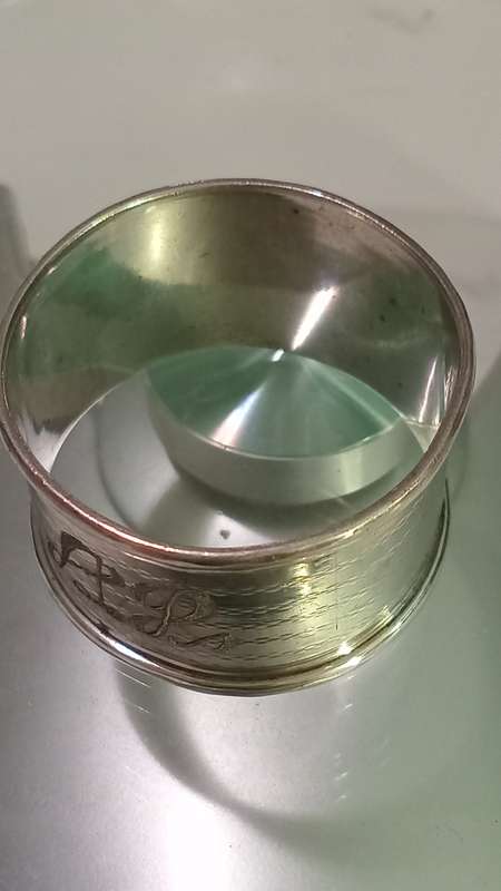 Hallmarked Silver(19g) Napkin holder