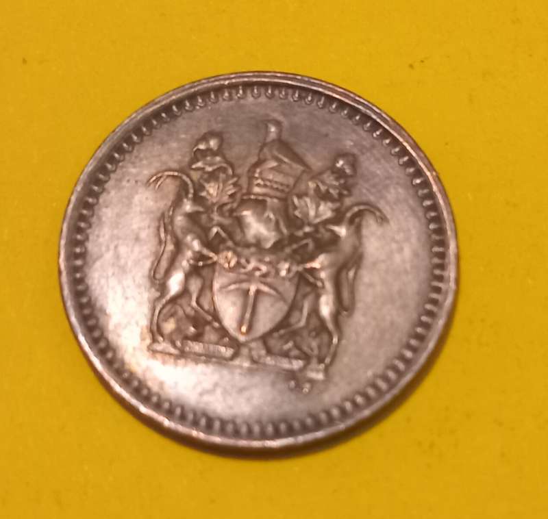 Rhodesia 1977 1 cent coin