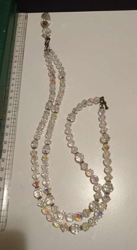 Magnificent Long Clear Crystal Necklace